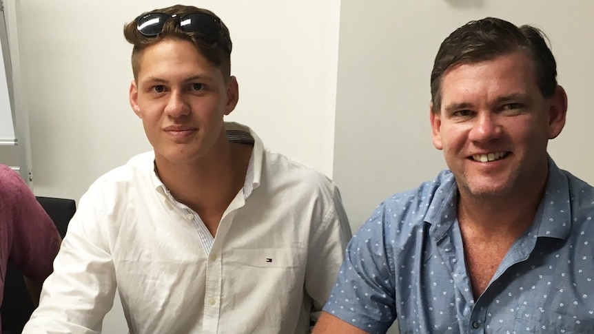 Kalyn Ponga (left) sign four year deal with Knights.
