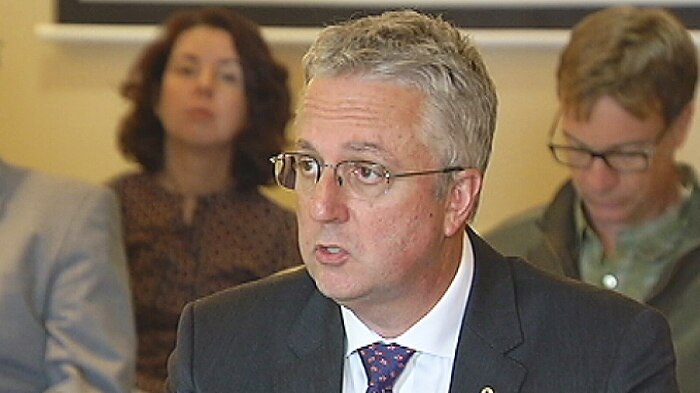 Mark Scott at an Adelaide senate inquiry