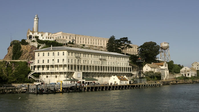 A general view of former Alcatraz prison in San Francisco