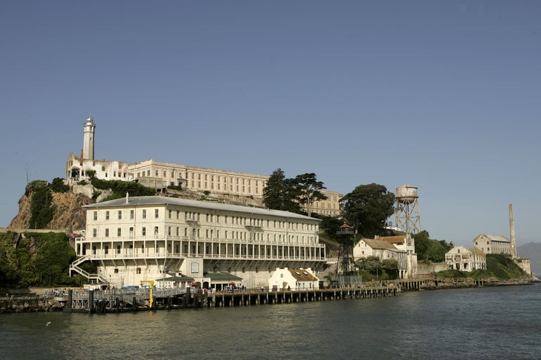 A general view of former Alcatraz prison in San Francisco