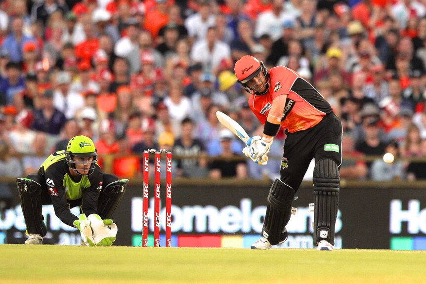 Ian Bell of the Scorchers bats during the Big Bash League.