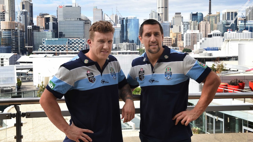 Mitchell Pearce and Trent Hodkinson