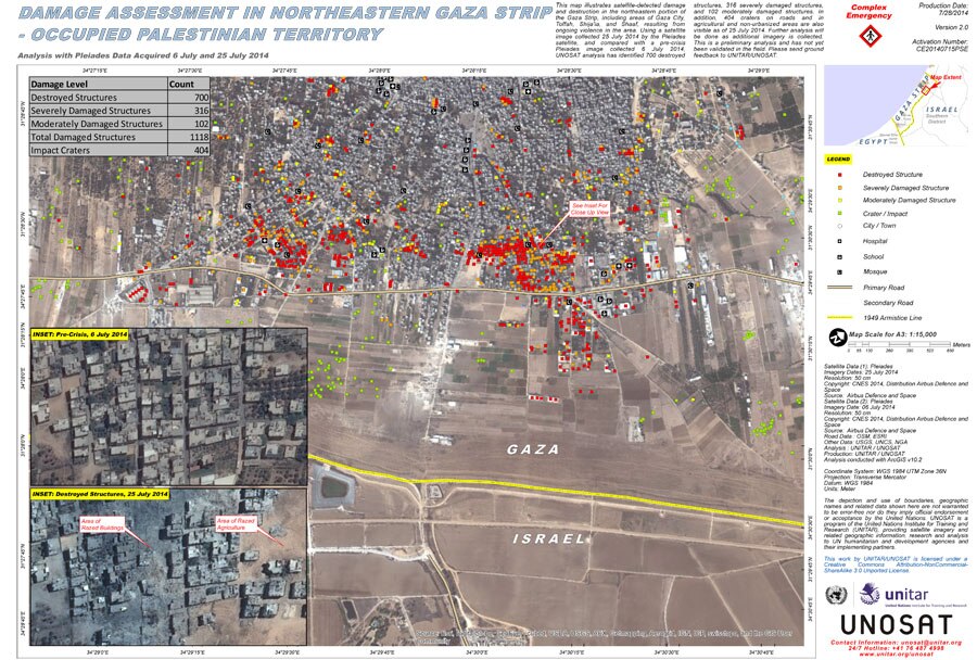 Damage Assessment in Northeastern Gaza Strip - Occupied Palestinian Territory