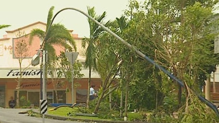 Cyclone clean-up: Emergency generators are operating in Innisfail.