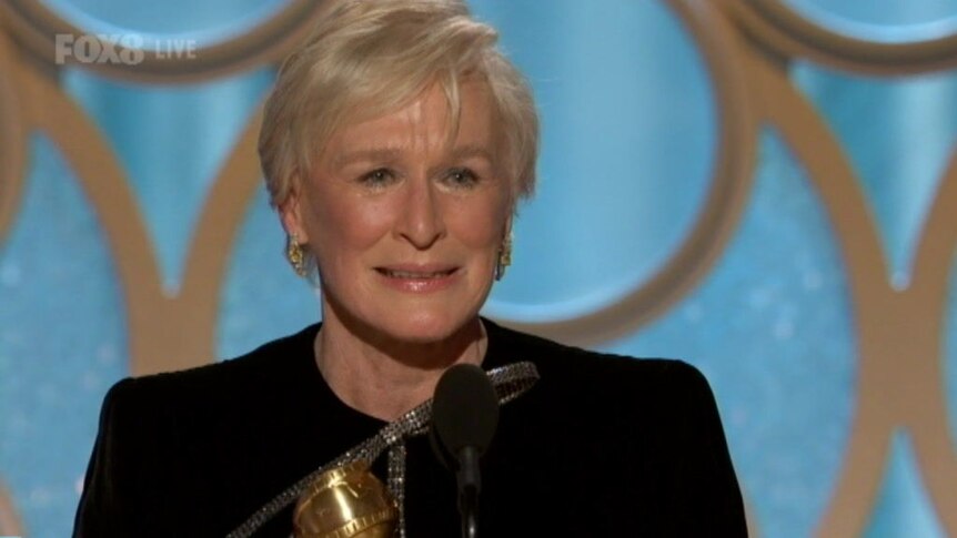 Glen Close dedicates her Golden Globe to her mother
