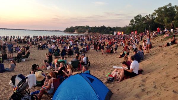 Eager Territorians camped out for hours to claim their spot for Territory Day celebrations.