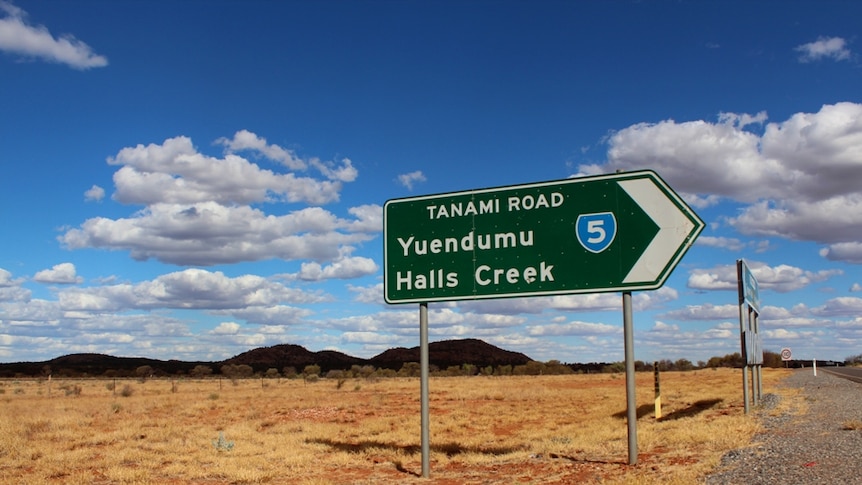 Tanami Road sign