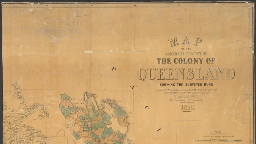 Historical Queensland map