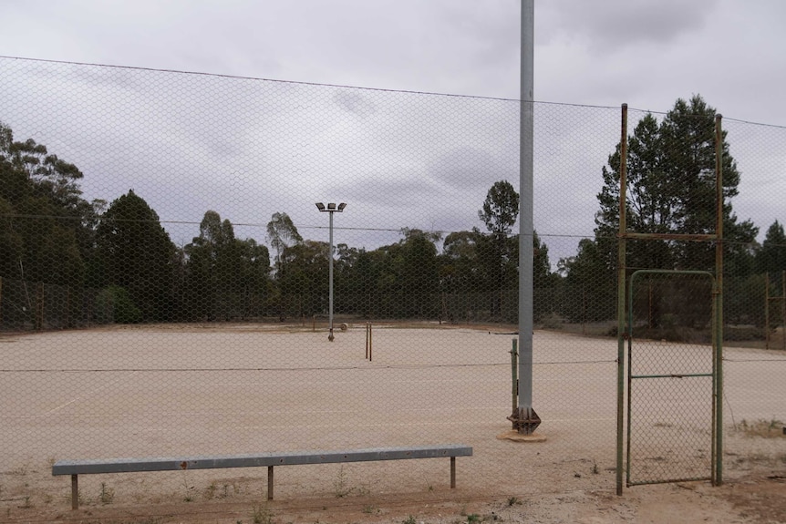 rural tennis court