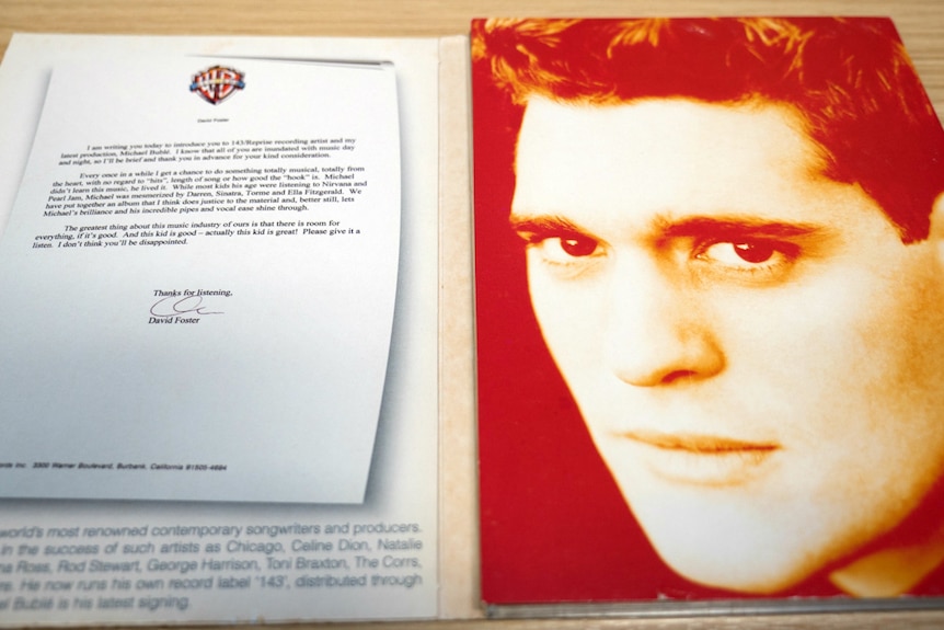 A pre-release copy of Michael Buble's first Australian release