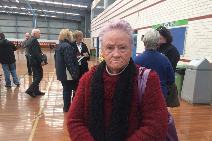 Patricia Askew at the relief centre in Broadmeadows.
