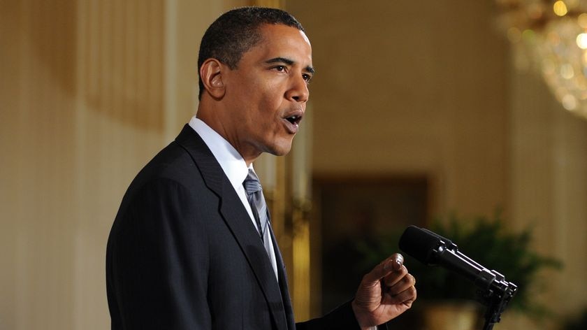 US President Barack Obama gestures as he speaks on the comprehensive plan for financial regulations