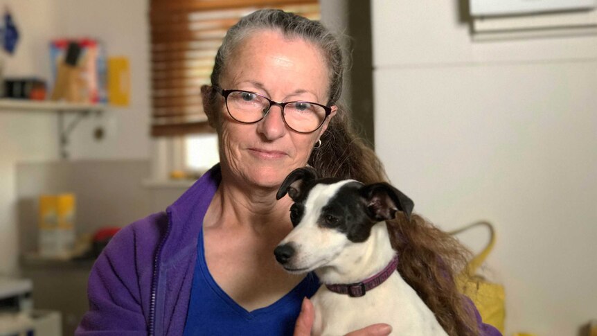 Wendy Morgan with her dog