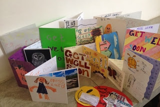 Hand-made get well cards