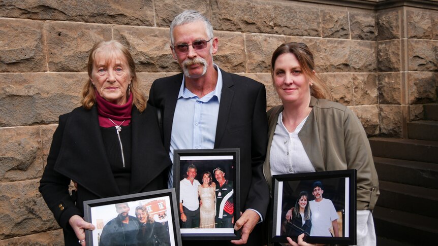 Family of the deceased, mother Valda Webb, brother Michael Auditori and sister.