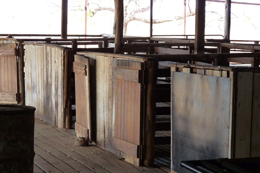 Empty cattle shed
