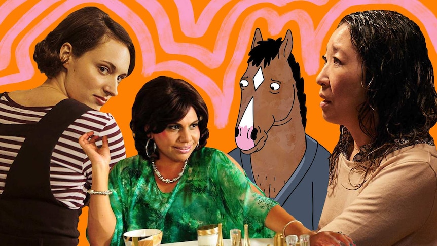 Phoebe Waller-Bridge, Deborah Mailman, BoJack Horseman, Sandra Oh in a story about shows to see when COVID-19 social distancing.