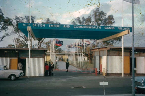 Games village gate. 1962.