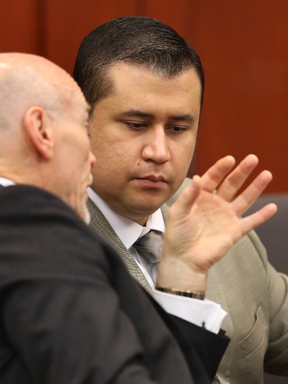 George Zimmerman pictured in court on July 9, 2013
