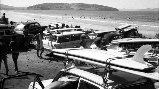 Park Beach car park in the late 1960s