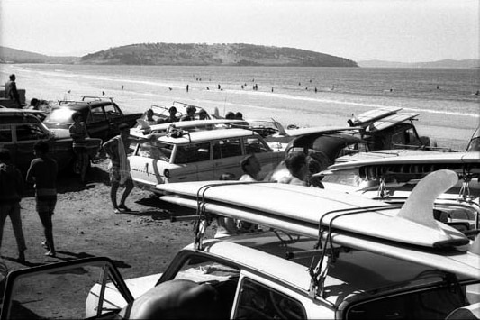 Park Beach car park in the late 1960s