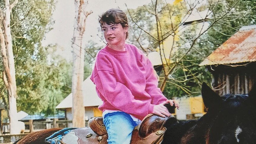 Michelle McIlquham riding a horse