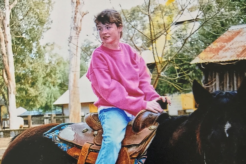 Michelle McIlquham riding a horse