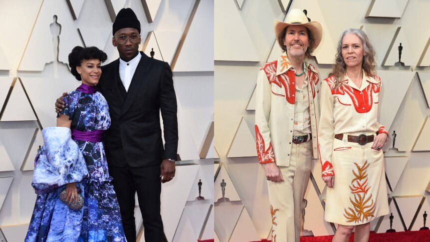 Amatus Sami-Karim, Mahershala Ali, David Rawlings and Gillian Welch strut the red carpet.