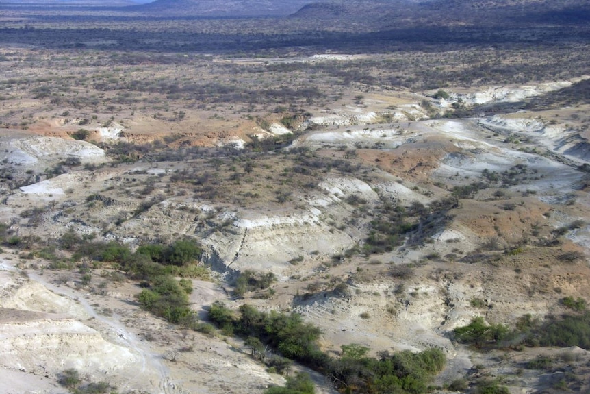 Olorgesailie Basin aerial view.