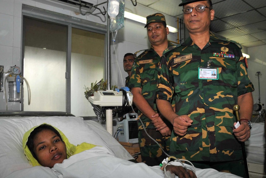 Bangladesh factory collapse survivor Reshma in hospital