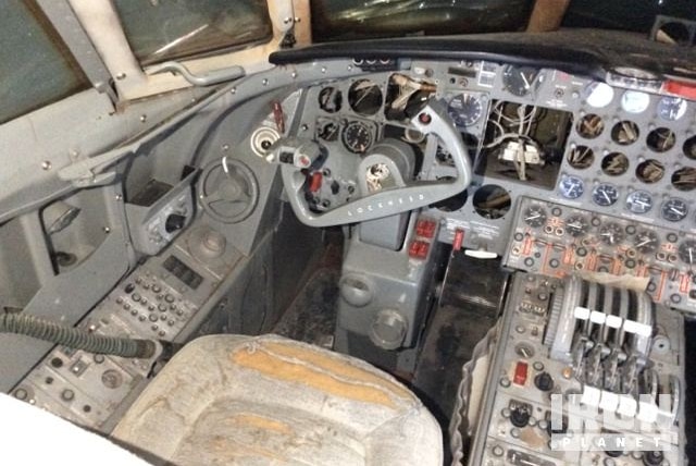 The cockpit of Elvis Presley's 1962 Lockheed Jetstar.