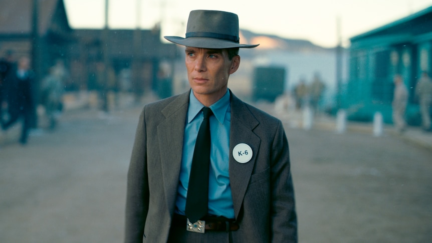 This image released by Universal Pictures shows Cillian Murphy in a scene from Oppenheimer.