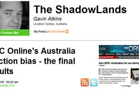 Screenshot of Gavin Atkins' blog