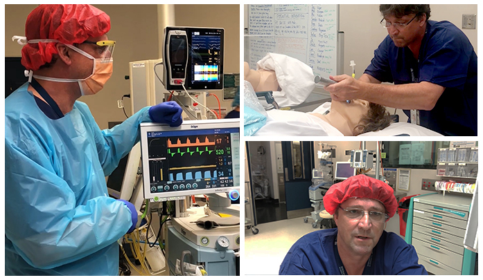 Professor David captures moments during the coronavirus crisis at his workplace in Melbourne's Austin Hospital