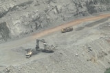 Aerial view of a mine
