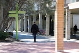 Canberra University student walking