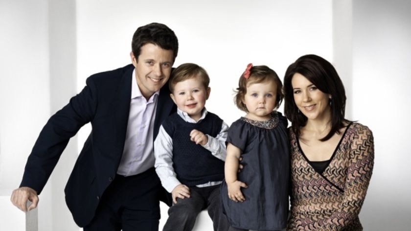 Crown Prince Frederik and Crown Princess Mary with their children