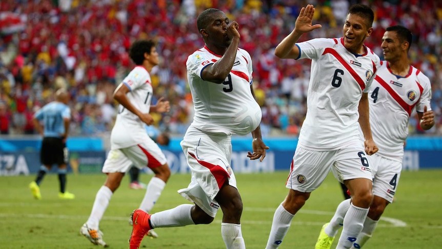 Campbell scores against Uruguay