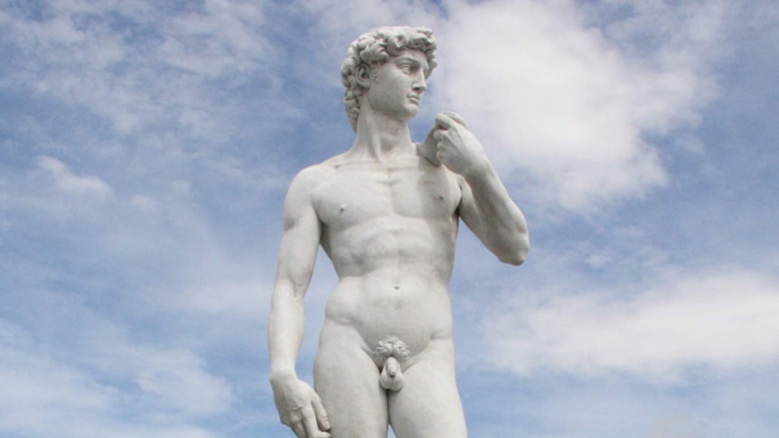 Replica of Michelangelo's David in Japan