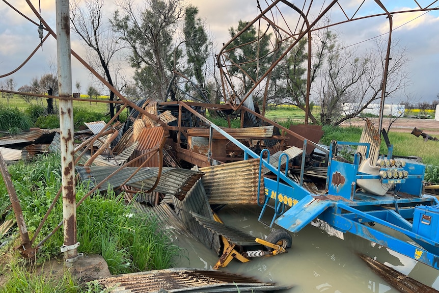 Bushfire damage on the Hardingham's property in Correction