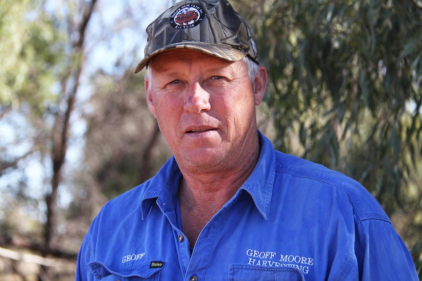 Headshot of Surat-based kangaroo shooter Geoff Moore.
