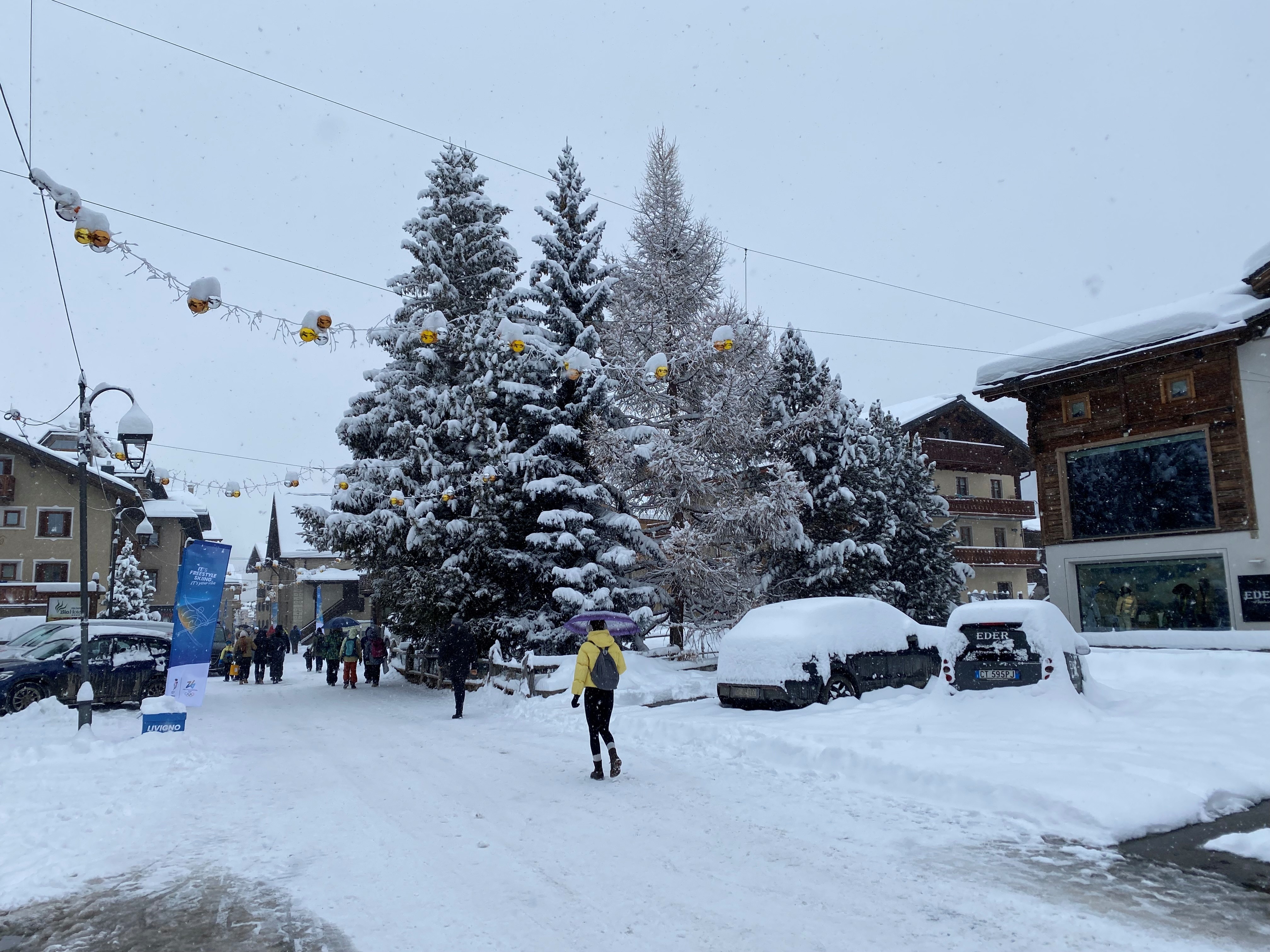 Snow paralisou Livigno