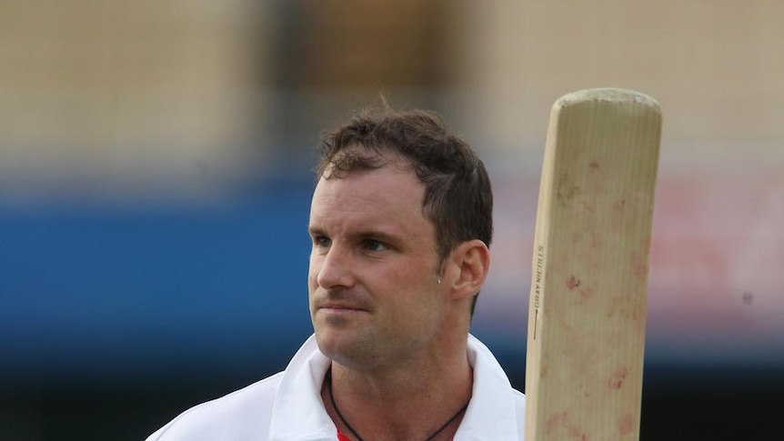 In the crosshairs: English captain Andrew Strauss can expect some short stuff.