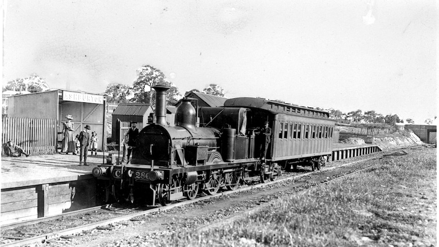 Ashburton Railway Station, 1900