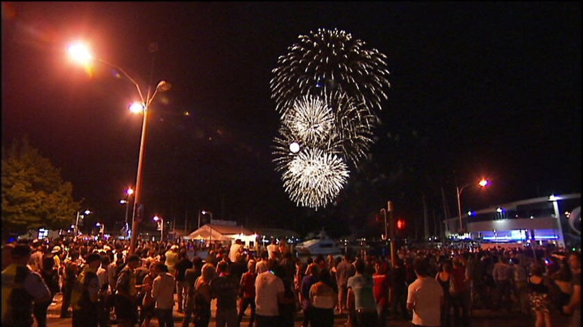 Hobart New Years Eve fireworks