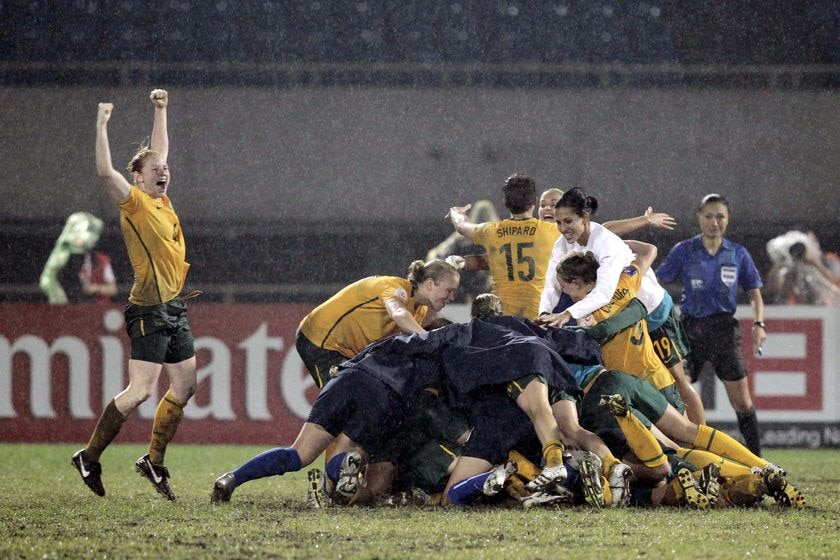 Las Matildas celebran su primera Copa Asiática Femenina de la AFC