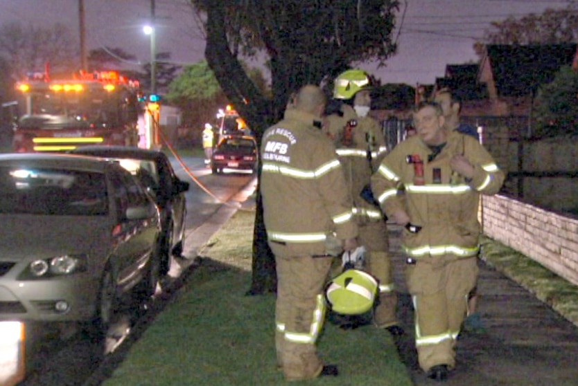 House fire at Clayton South