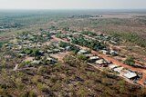An aerial view of the Northern Territory town of Borroloola.