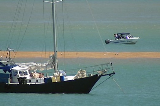 Asylum yacht in Darwin harbour