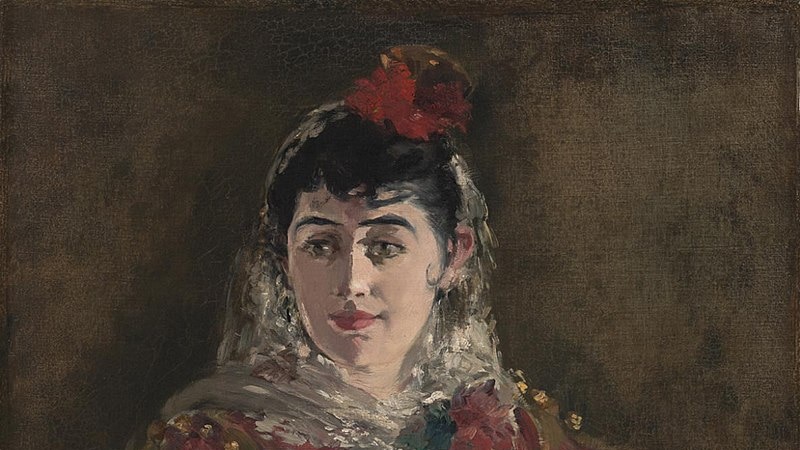 Édouard Manet, 1880, Portrait of Émilie Ambre as Carmen,  Philadelphia Museum of Art.